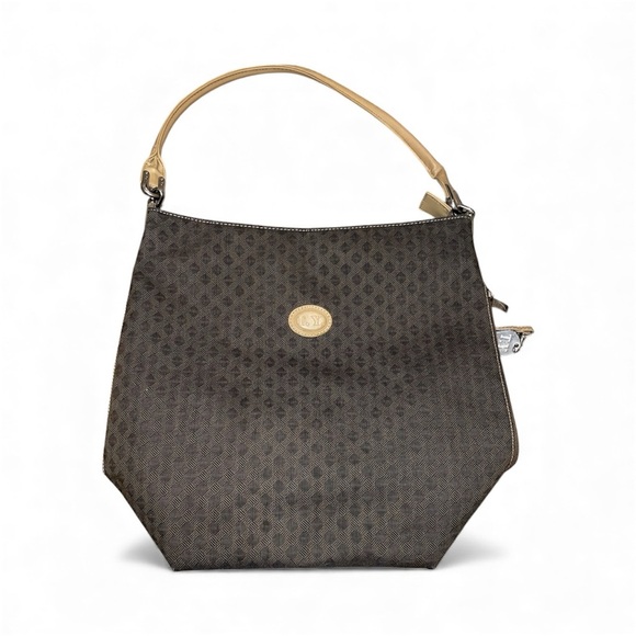 tropea italy Handbags - Elegant Tropea Italy Brown Patterned Shoulder Bag